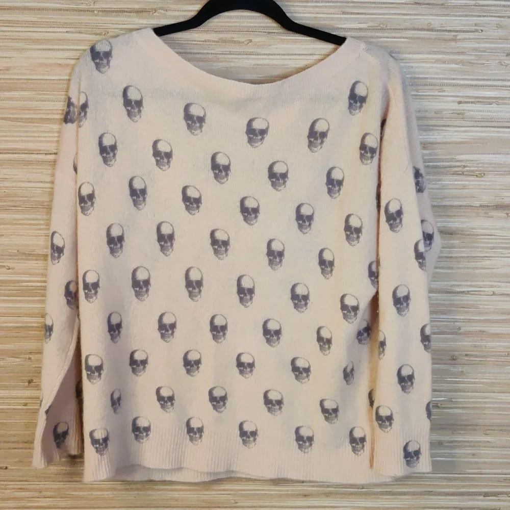 Skull Cashmere Oversized Sweater Size XS